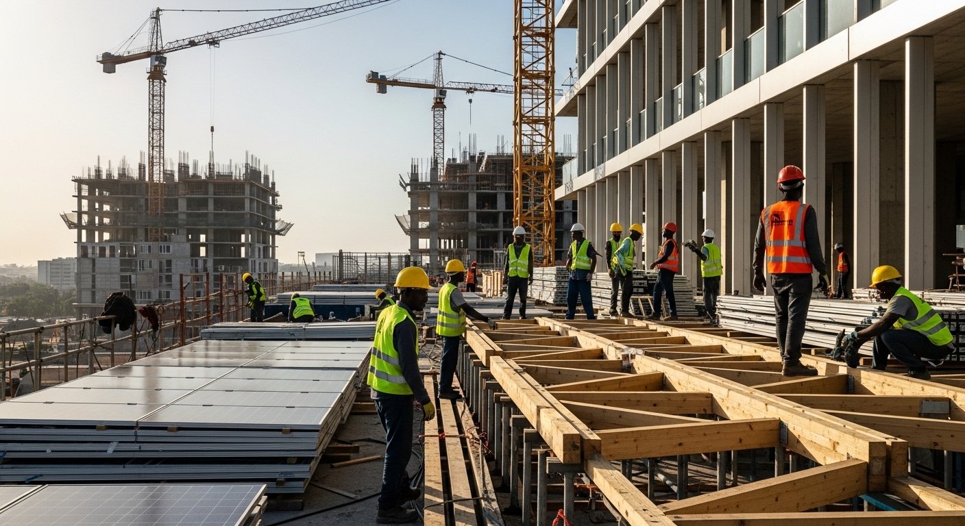 Construção civil em 2026: tendências, materiais sustentáveis e novas técnicas que todo pedreiro precisa dominar